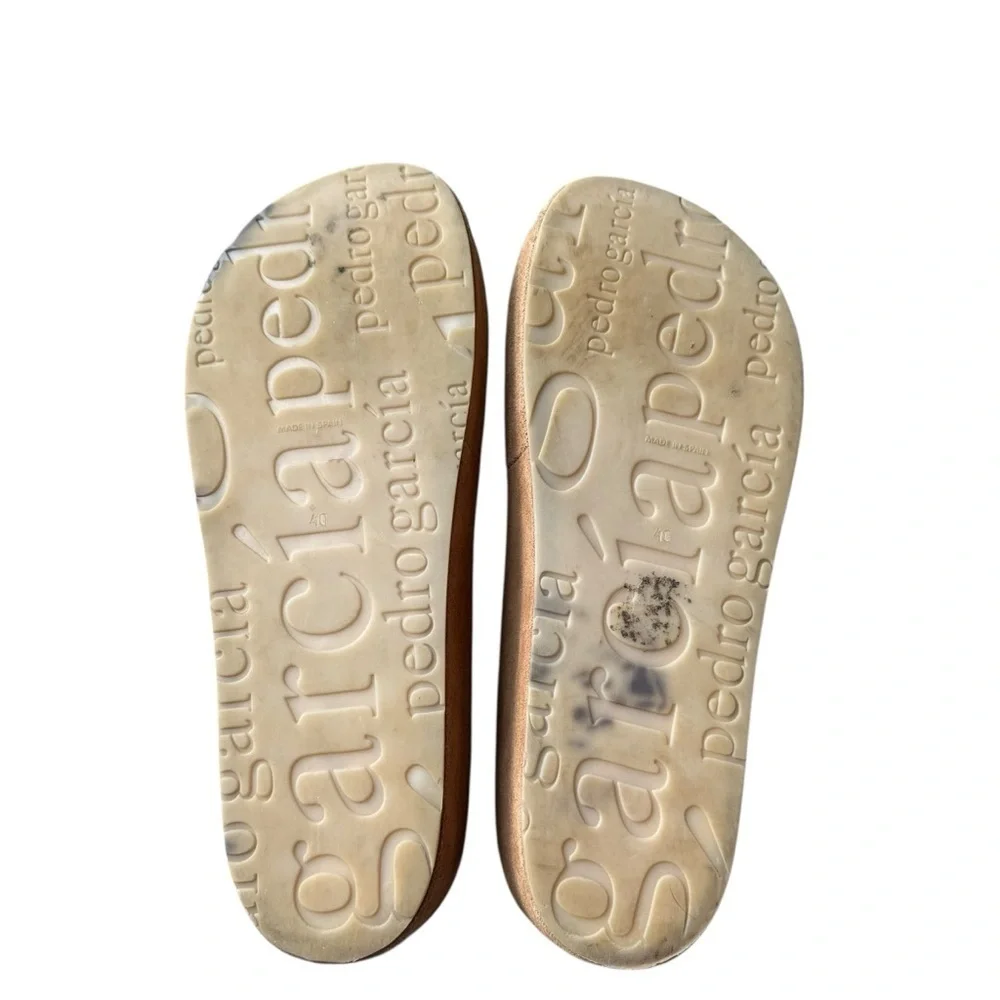Pedro García -Suede Slide Brown Minimalist Design Sandals Sz 40